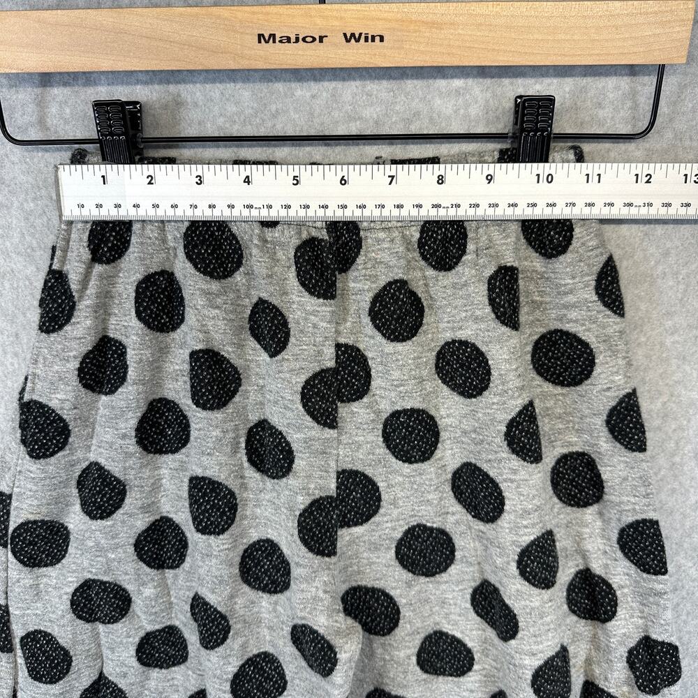 Malina Sweatpants Kids Girls Size 10 Gray Black Polka Dot 100% Cotton Pull On - Picture 10 of 12